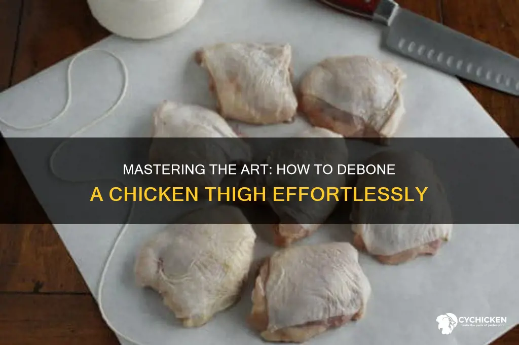 how to delete bone a chicken thigh