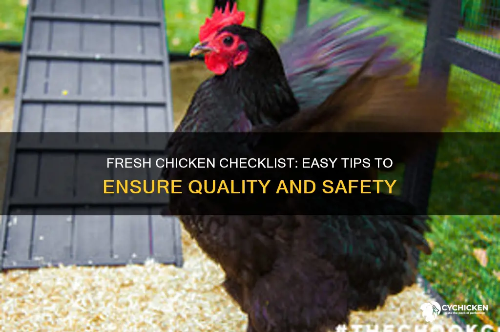 how to determine if chicken is fresh