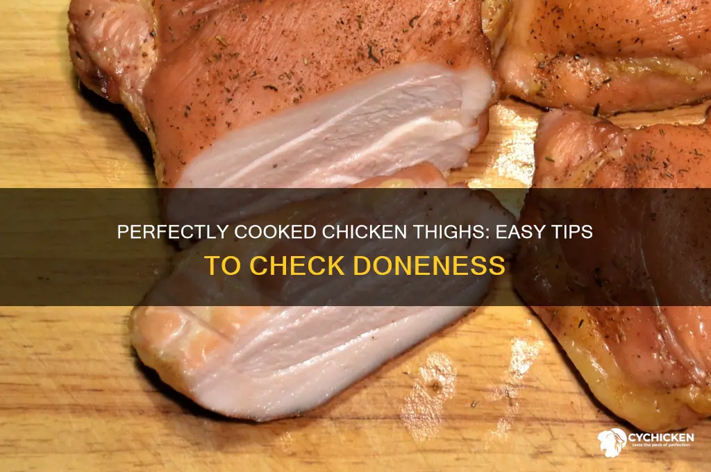 how to determine is chicken thighs are done