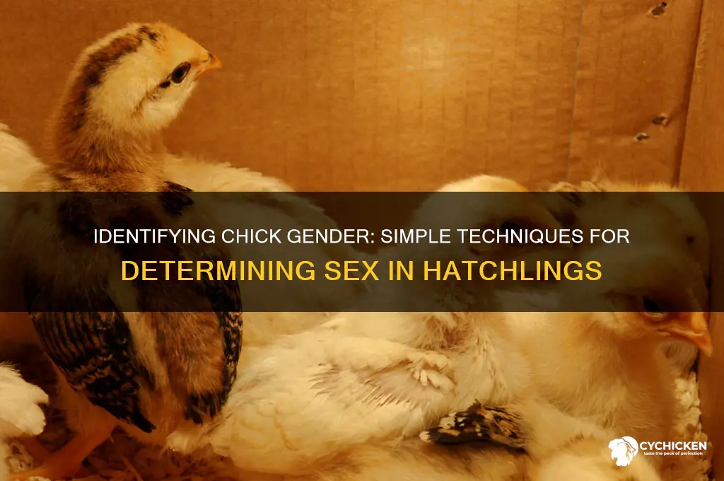 how to determine sex in a chick