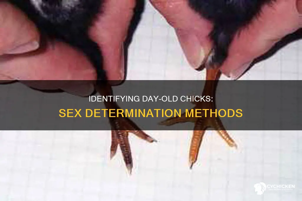 how to determine sex of day old chicks