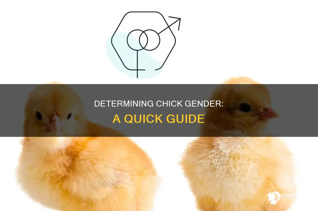 how to determine the gender of a chick