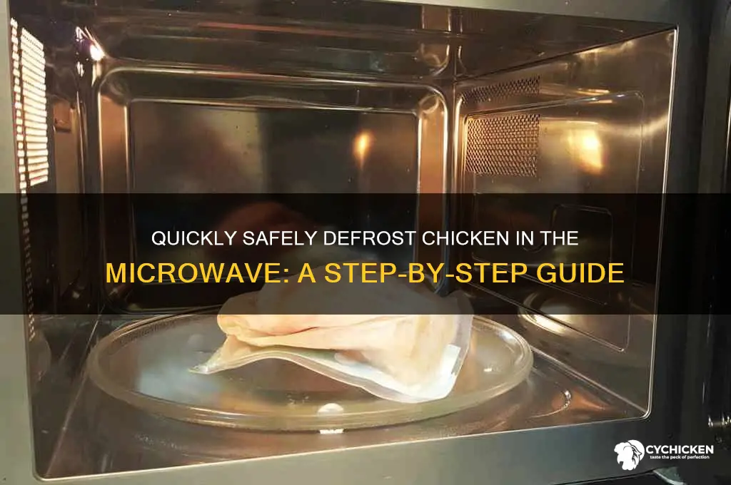 how to dethaw chicken in the microwave