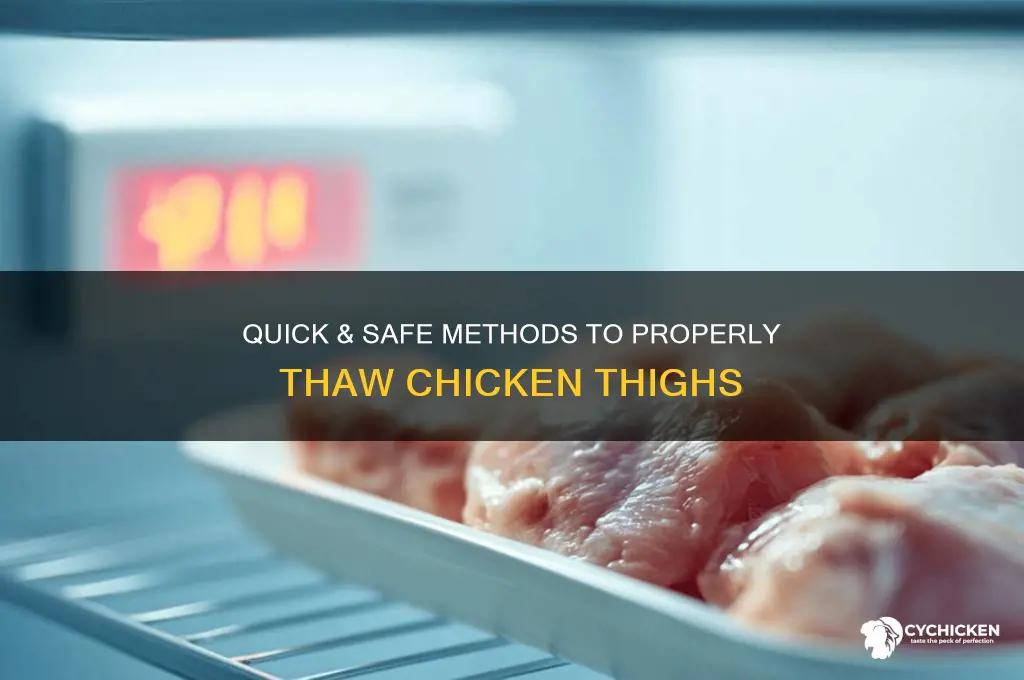 how to dethaw chicken thighs