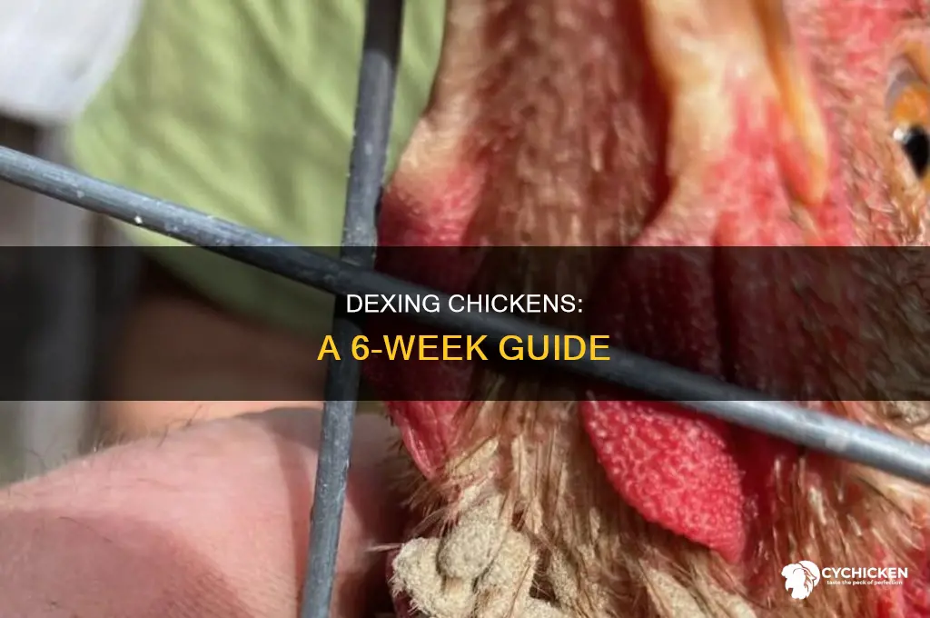 how to dex a chicken at 6 weeks