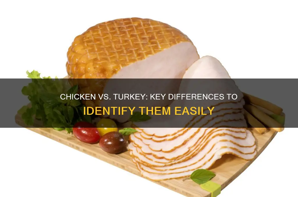 how to differentiate between chicken and turkey