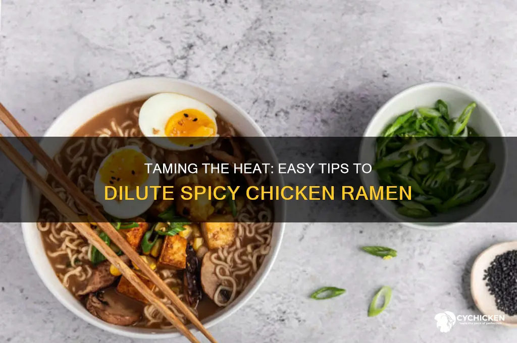 how to dilute the spicy chicken ramne