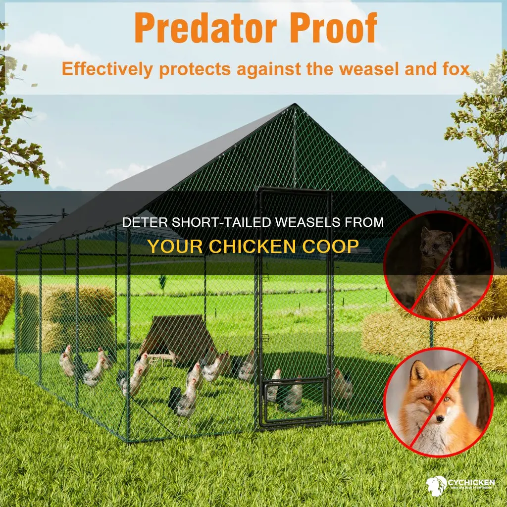 how to discourange shirt tailed weasels in your chicken yard