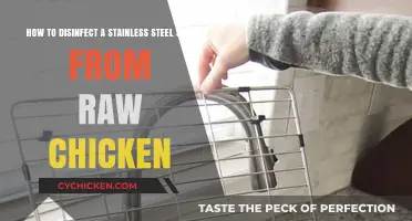 Sanitizing Stainless Steel Sinks After Handling Raw Chicken