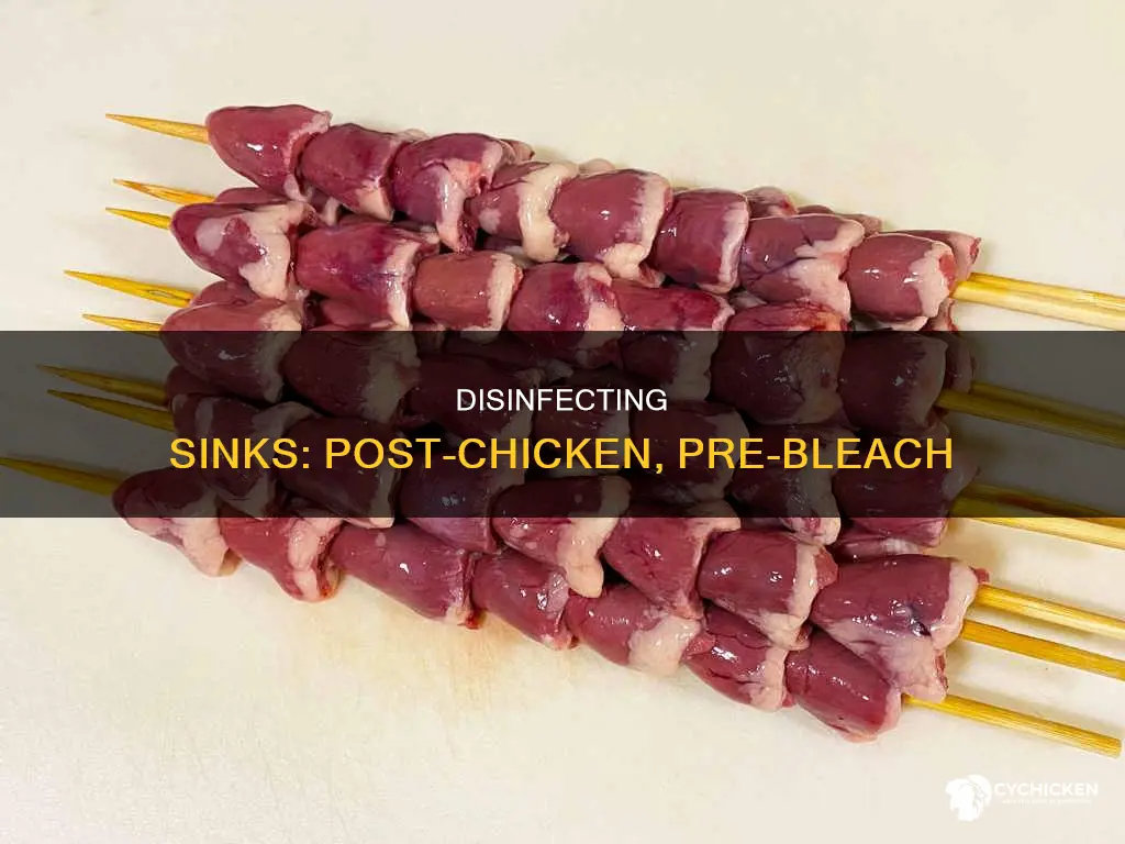 how to disinfect sink after raw chicken without bleach