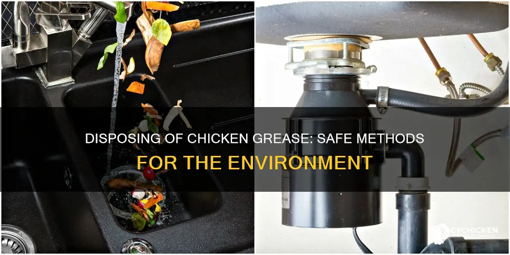 how to dispose of chicken grease in the ground