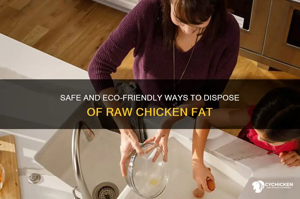how to dispose of raw chicken fat