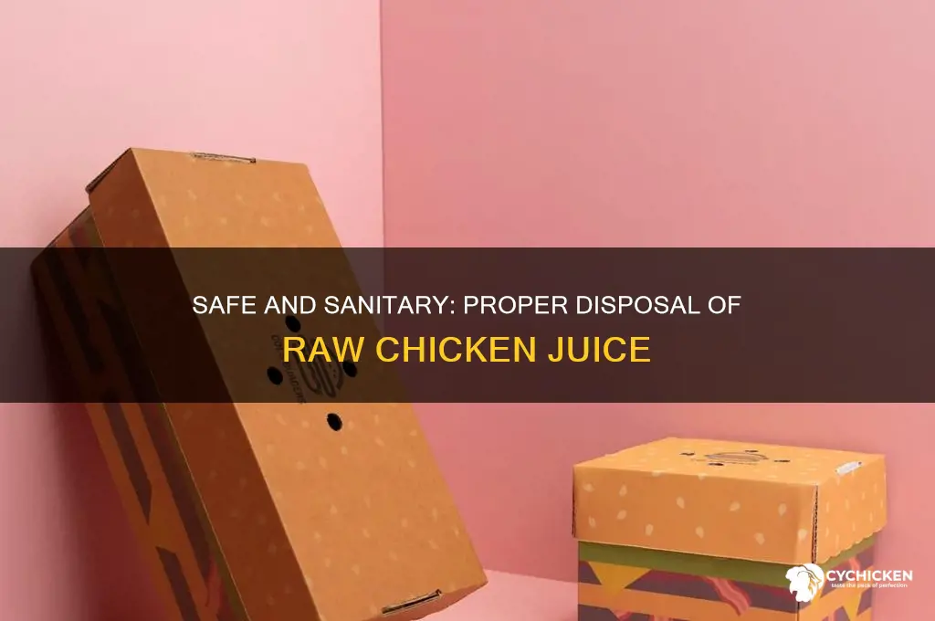 how to dispose of raw chicken juice