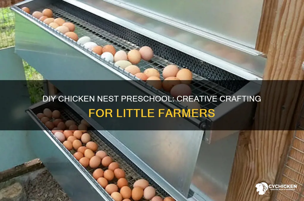 how to diy a chicken nest preschool