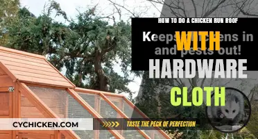 Building a Chicken Run Roof with Hardware Cloth