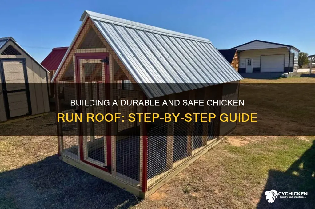 how to do a chicken run roof
