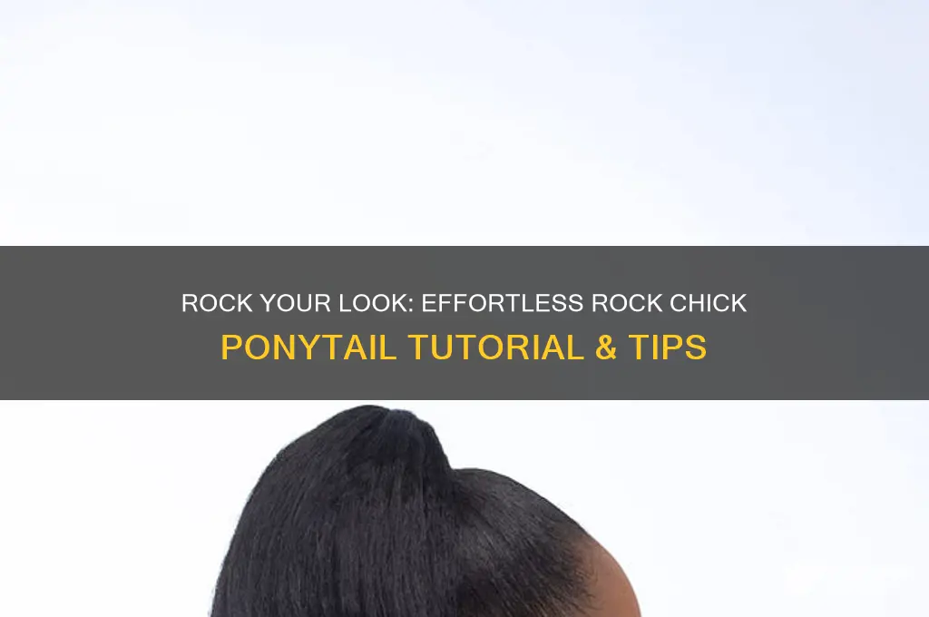 how to do a rock chick ponytail
