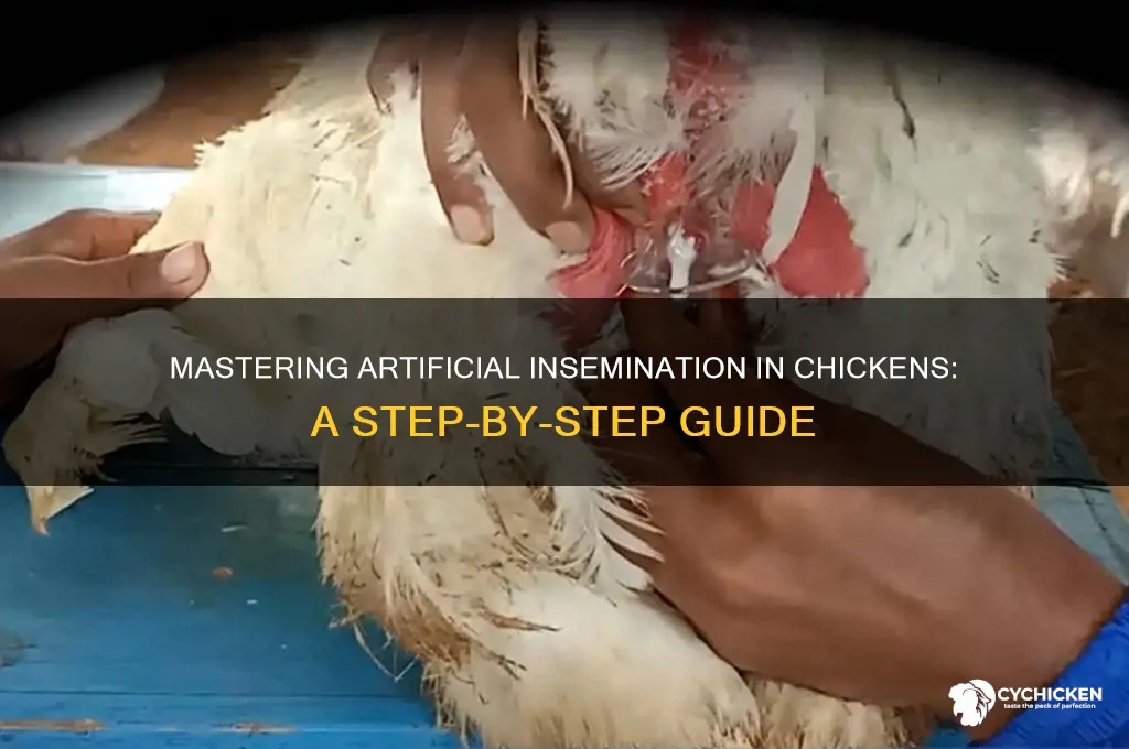 how to do artificial insemination in chicken