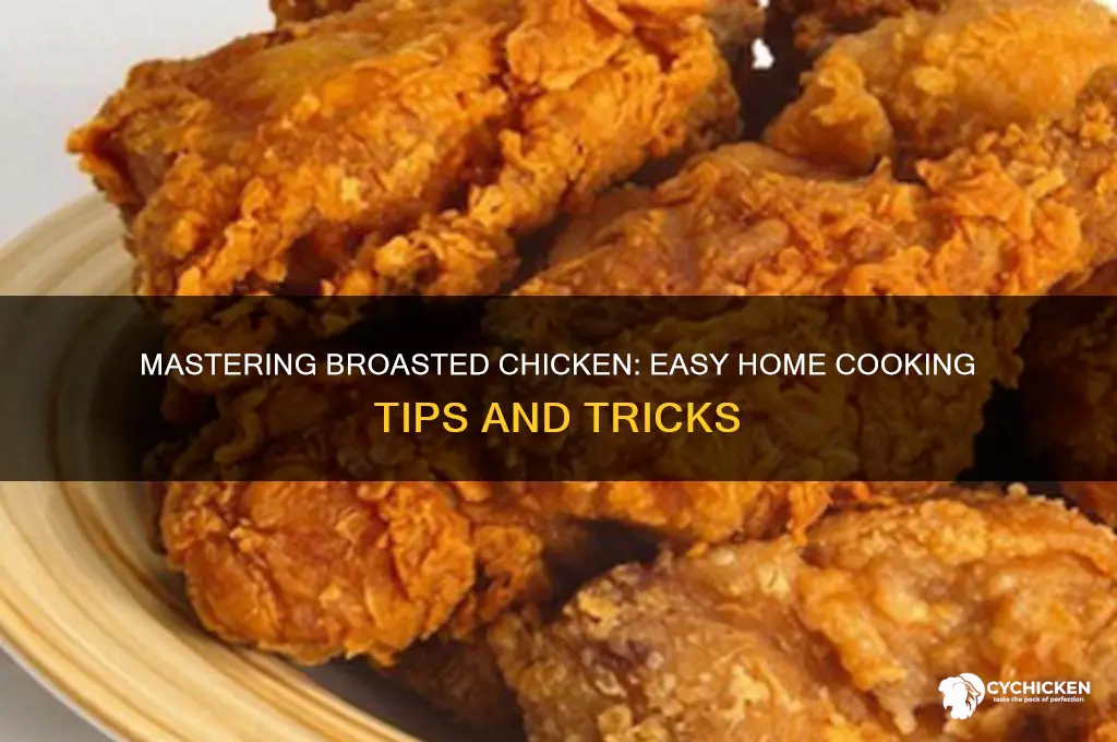 how to do broasted chicken at home