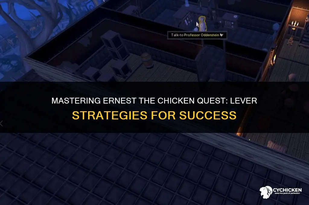 how to do ernest the chicken quest levers