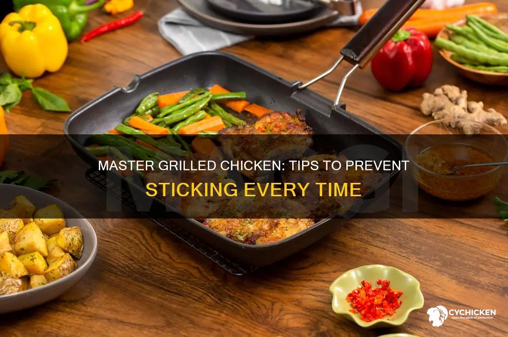 how to do grillrd chicken without sticking