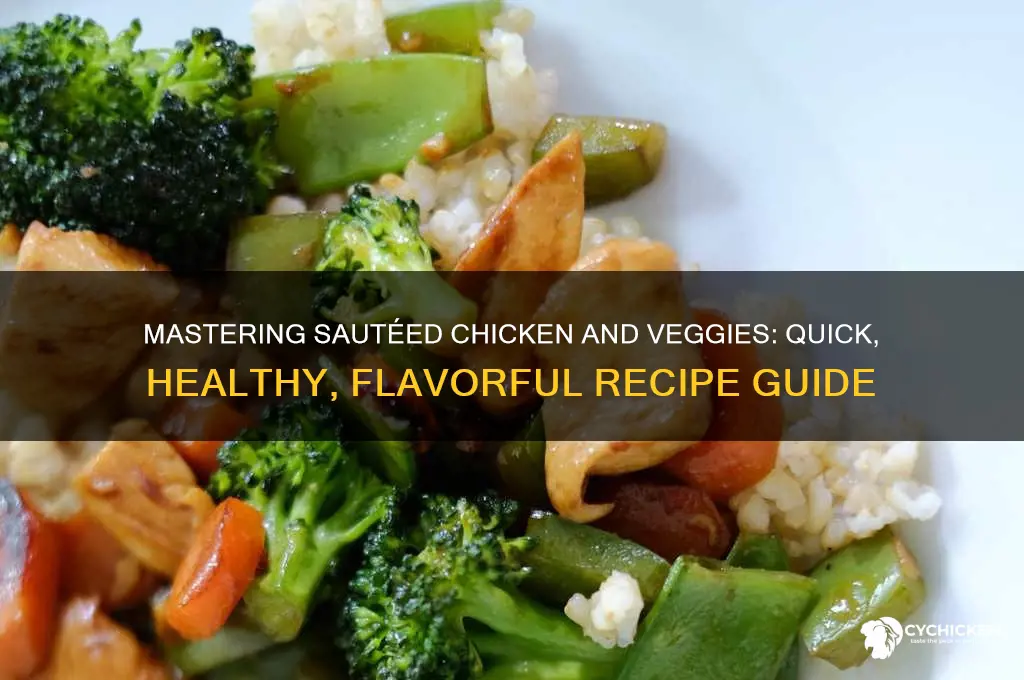 how to do saute chicken and vegetables