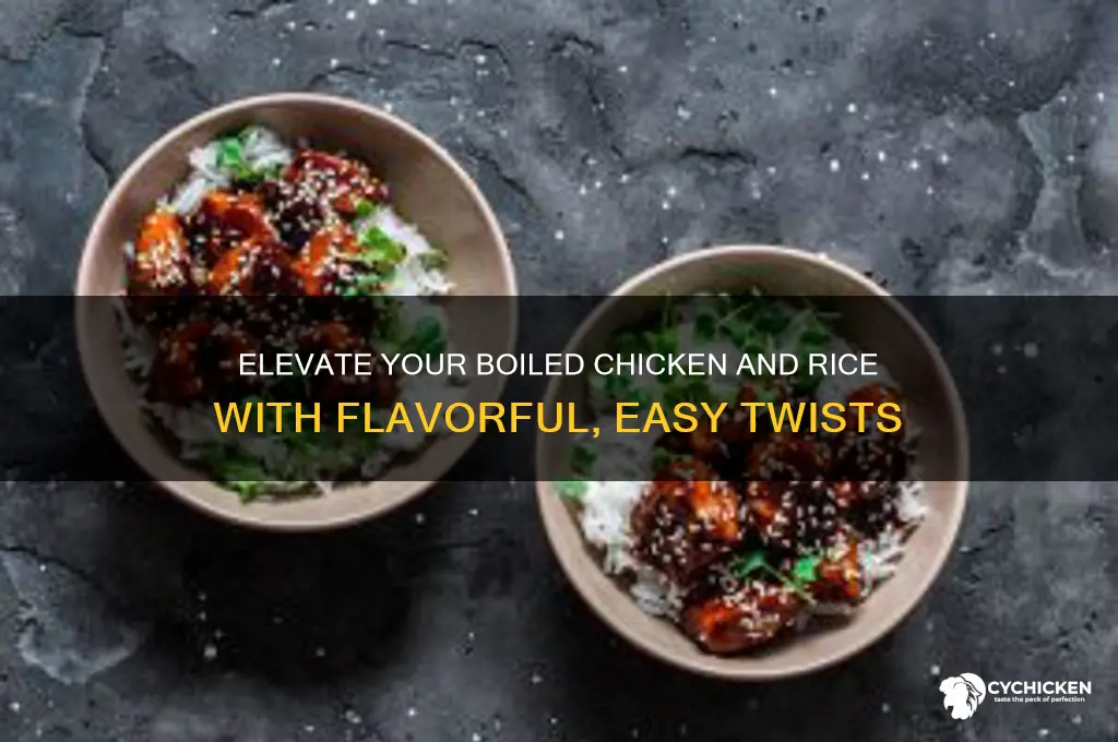 how to doctor up boiled chicken and rice