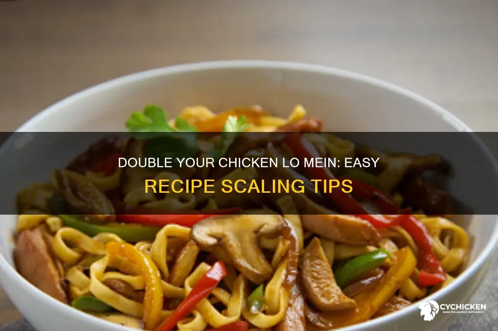 how to double a chicken lo mein recipe
