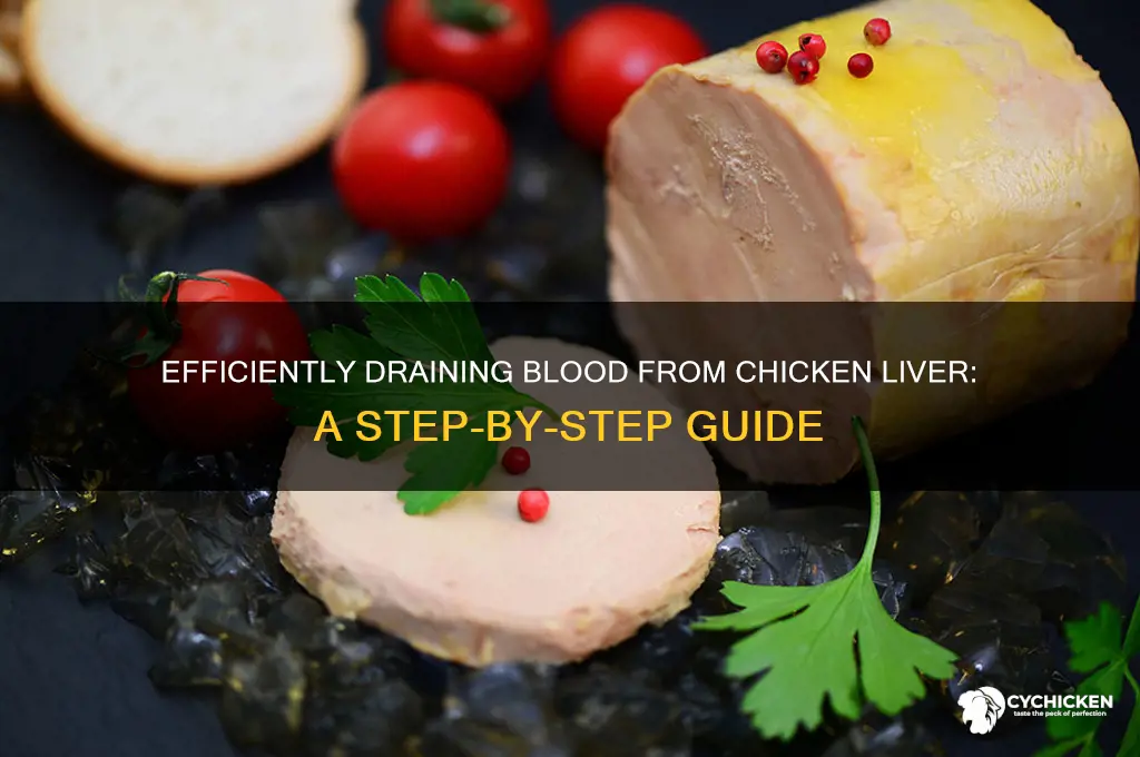 how to drain blood from chicken liver