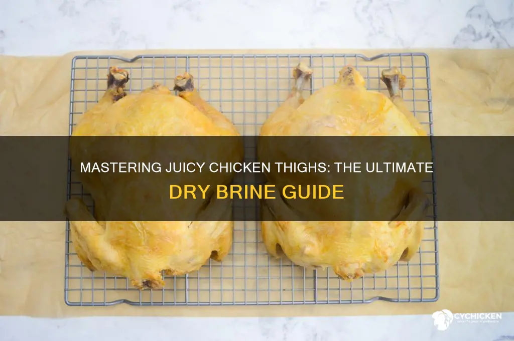 how to dry brine chicken thighs