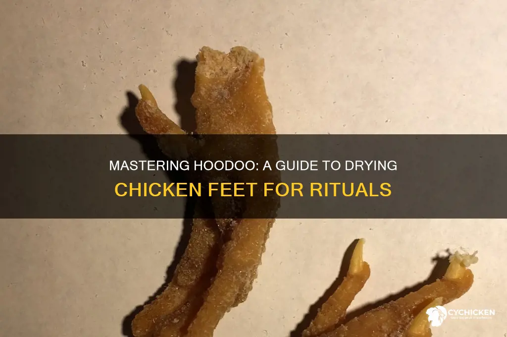 how to dry chicken feet for hoodoo