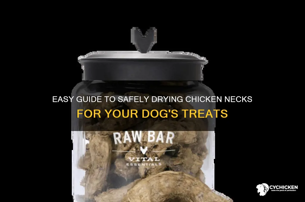 how to dry chicken necks for dogs
