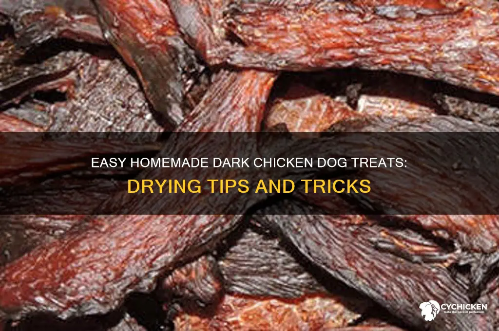 how to dry dark chicken for dog treats