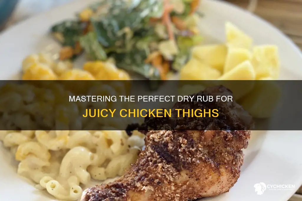 how to dry rub chicken thighs