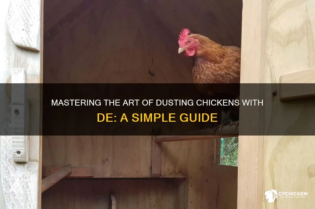 how to dust a chicken with de