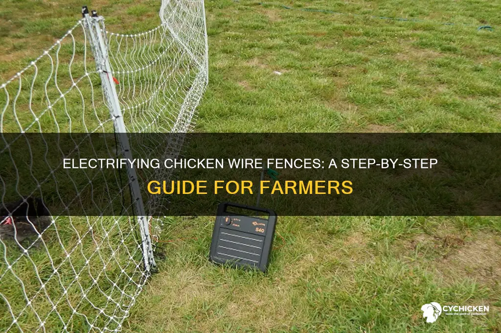 how to electrify a chicken wire fence