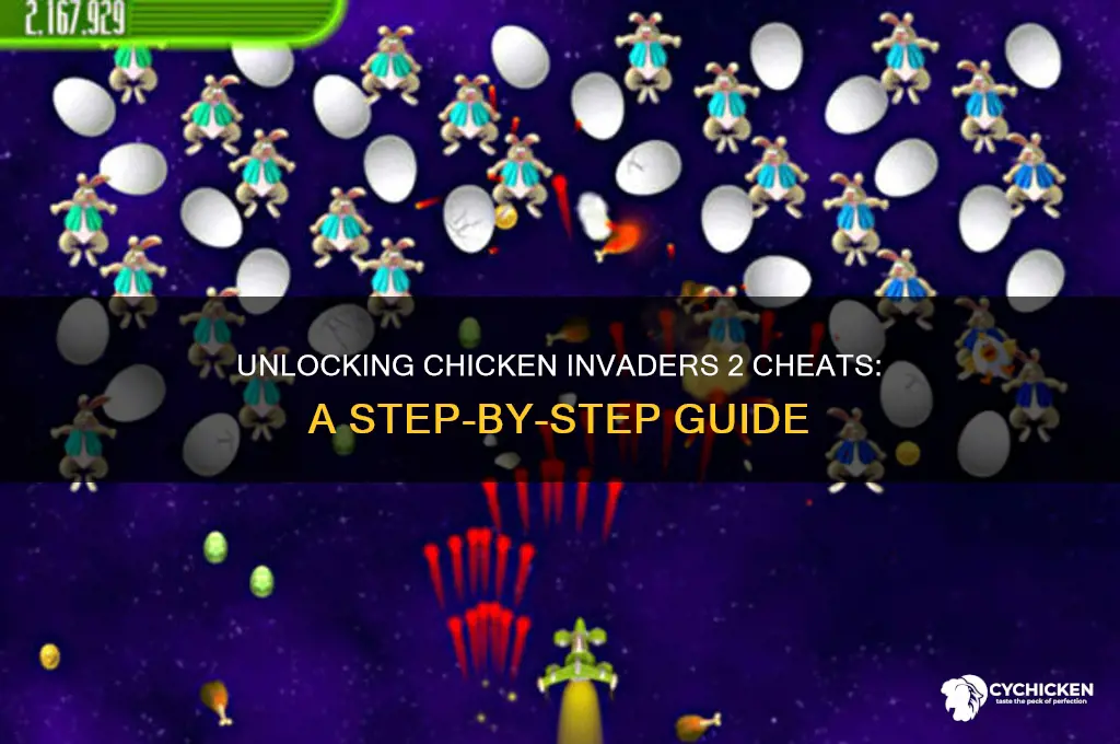 how to enable cheats in chicken invaders 2
