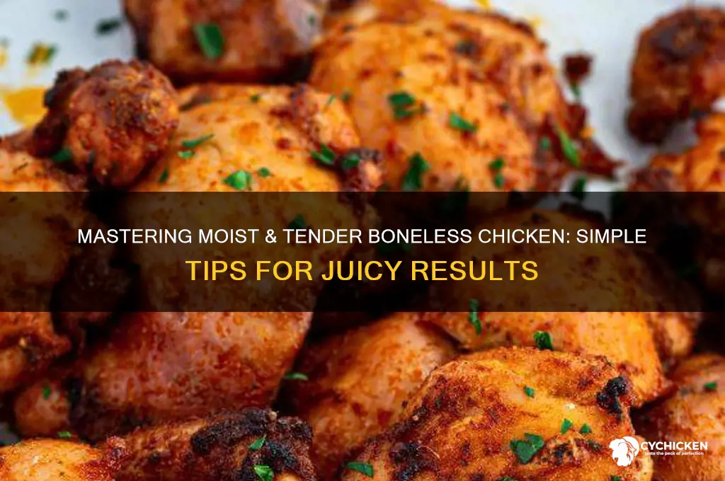 how to end up with juicy boneless chicken