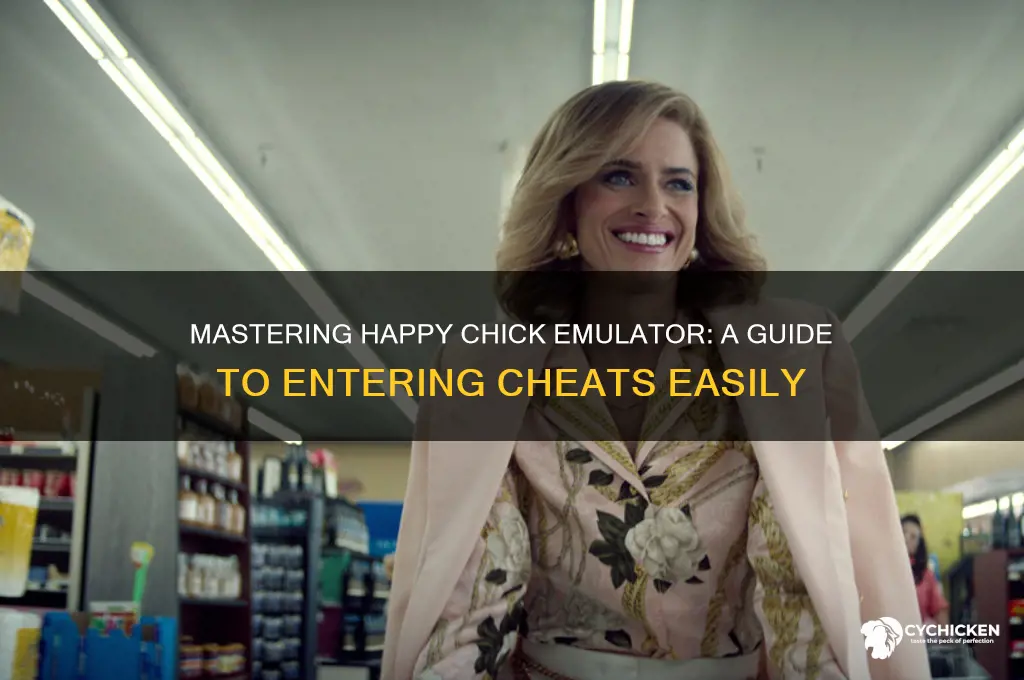 how to enter cheats on happy chick emulator