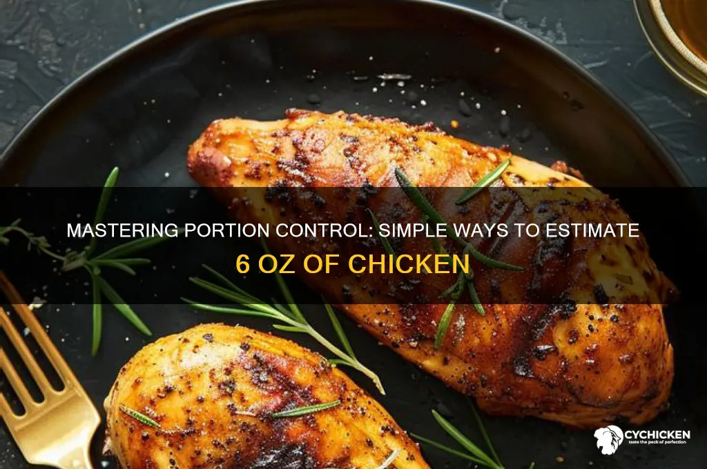 how to estimate 6 oz of chicken