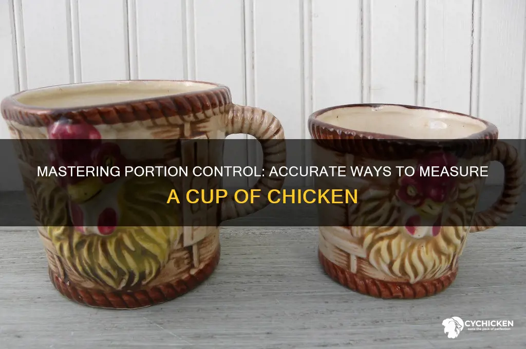 how to estimate a cup of chicken