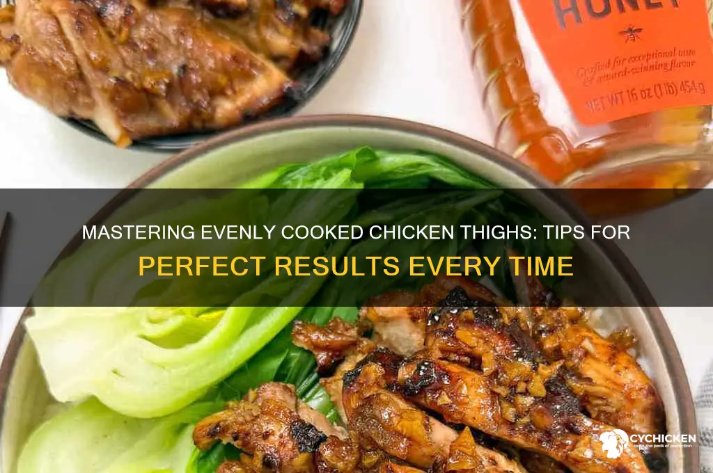 how to evenly cook chicken thigh
