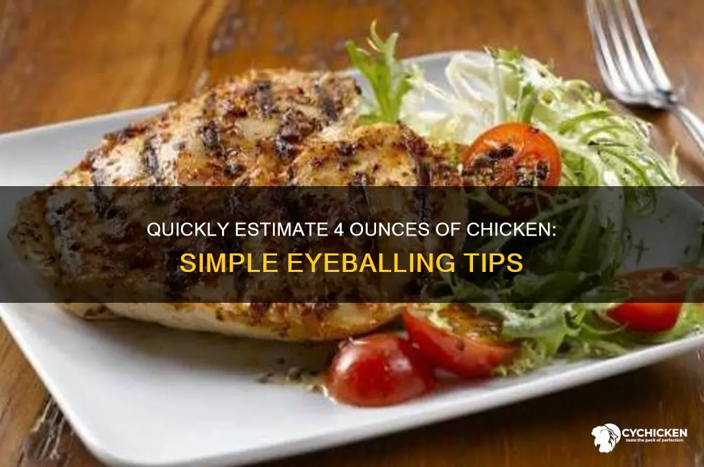 how to eyeball 4 oz of chicken