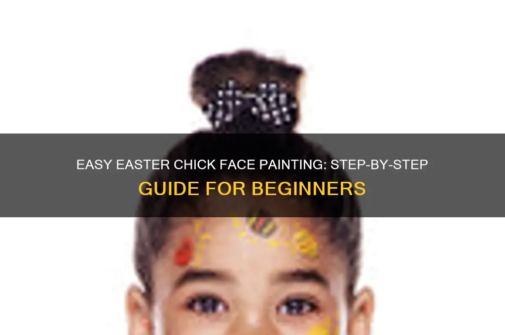 how to face paint an easter chick