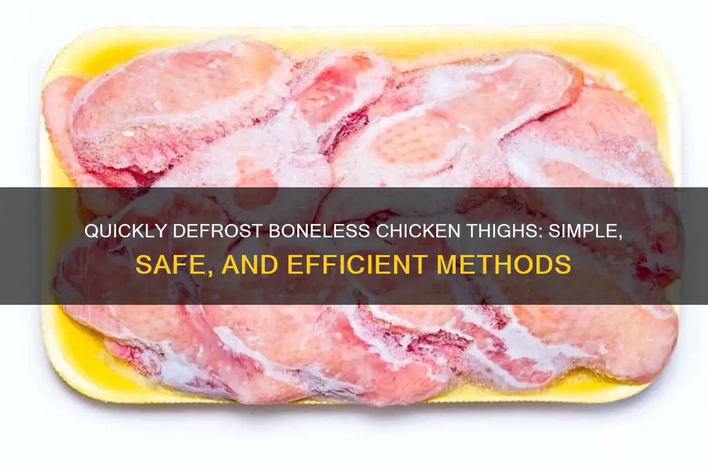 how to fast defront boneless chicken thighs