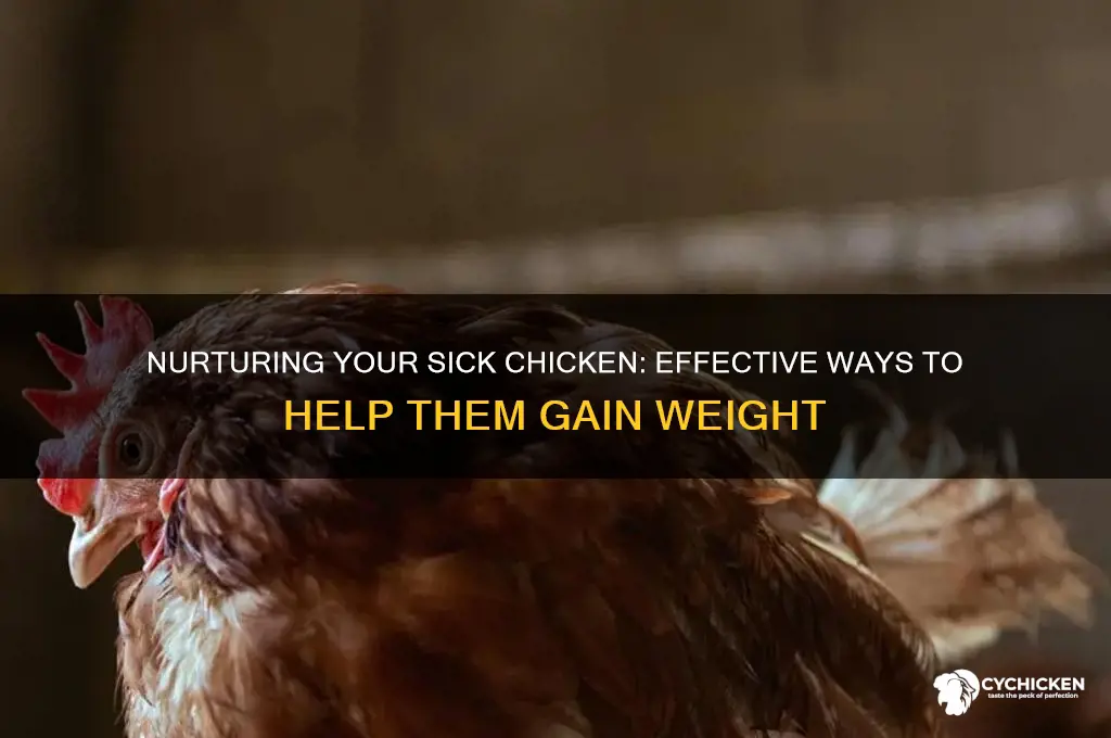how to fatten up a sick chicken