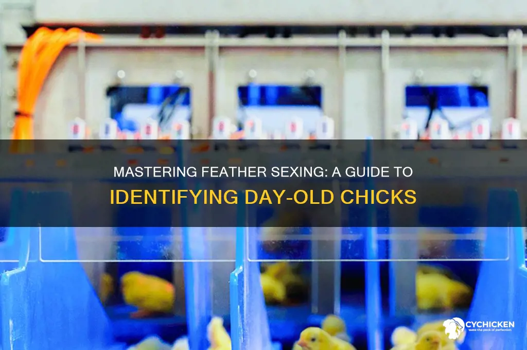 how to feather sex day old chicks