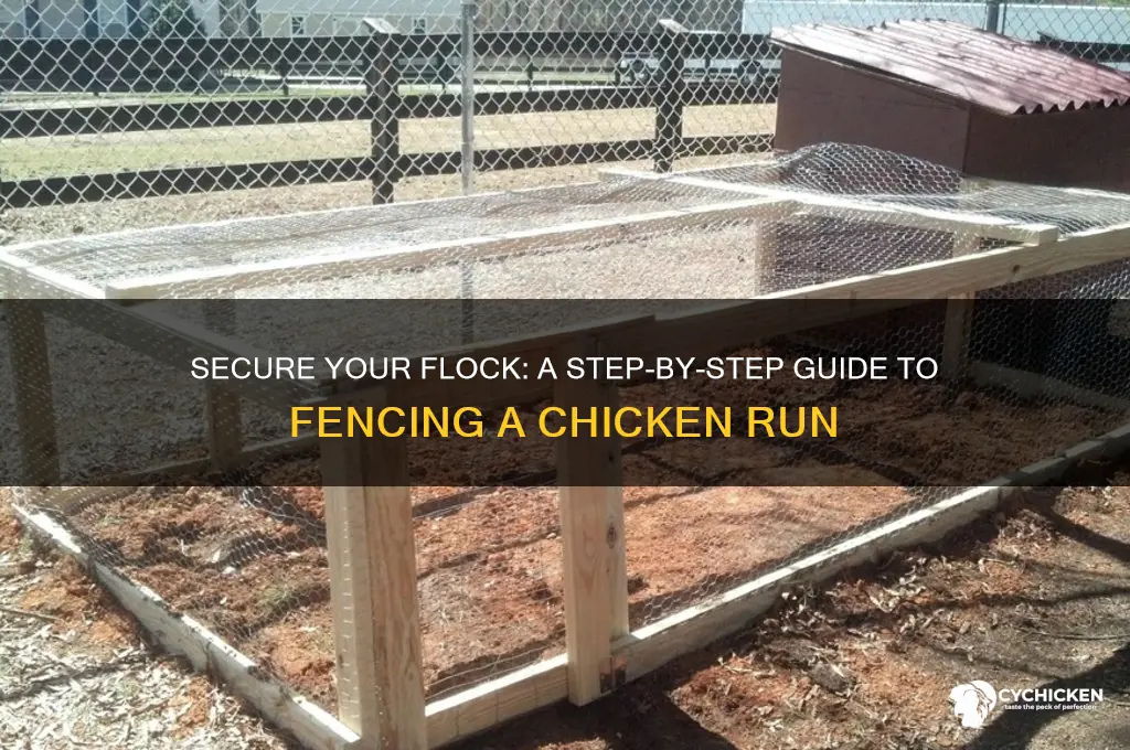 how to fence in a chicken run