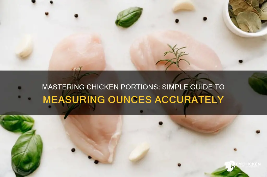how to figure out oz of chicken