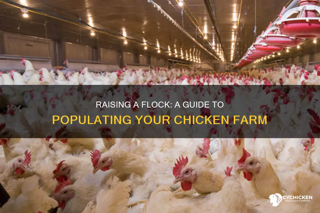 how to fill a chicken farm with chickens